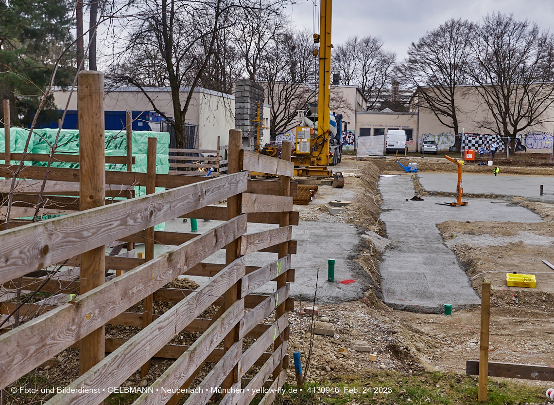 24.02.2023 -  Baustelle Haus für Kinder in Neupelach Quiddestraße 3
